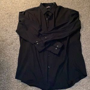 Van Heusen Black Button Up Shirt